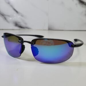Maui Jim Ho'okipa Black Frame with Blue Lens Sunglasses